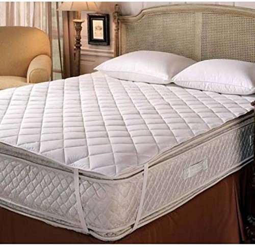 Double Bed Quilted Mattress Protector Hotel Quality (Cotton, 72 x 78) Dust Proof and Water Resistant